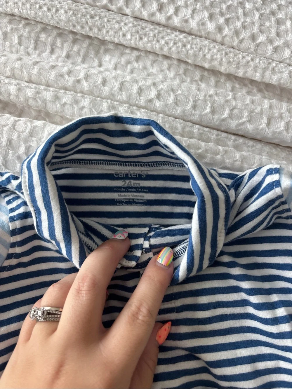 Carter's Cream Elastic-Waist Hybrid Shorts
